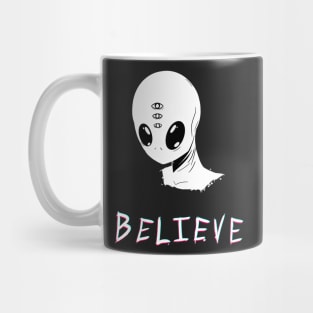 BELIEVE (Glitch text vers) Mug